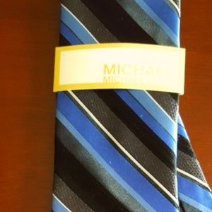 MICHAEL KORS Mens NWT Silk Necktie Striped MK